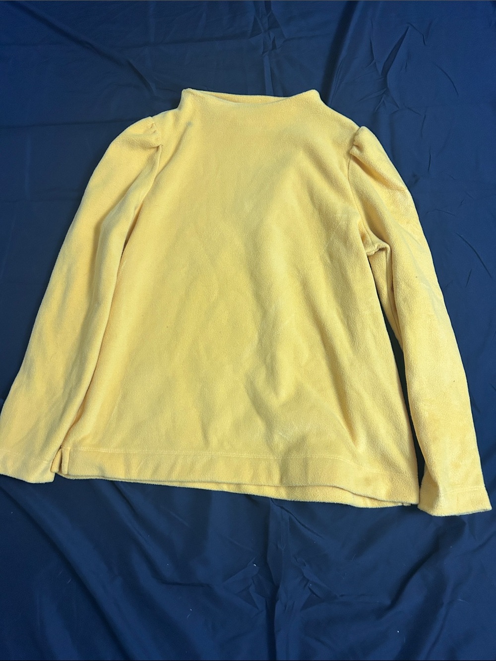 Talbots Bright Yellow Mock Neck Sweater